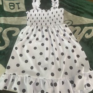 Kids polka dot sun dress